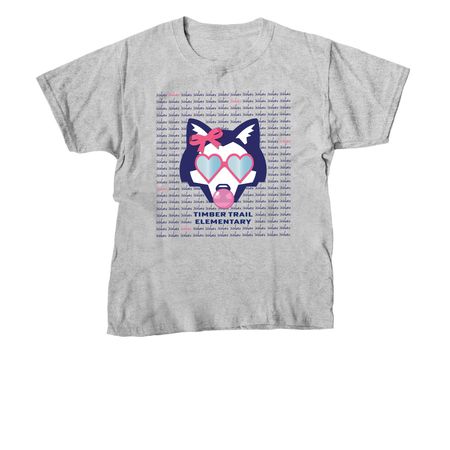 TTE 'Pink Bubble' Shirt, a Sport Grey Youth Unisex Tee