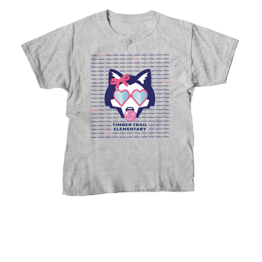 TTE 'Pink Bubble' Shirt, a Sport Grey Youth Unisex Tee