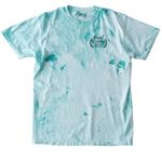 I LOVE RESCUE DOGS, a Sea Glass Comfort Colors Colorblast Tee (back-view)