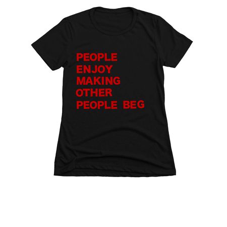 BEG, a Black Women's Slim Fit Tee