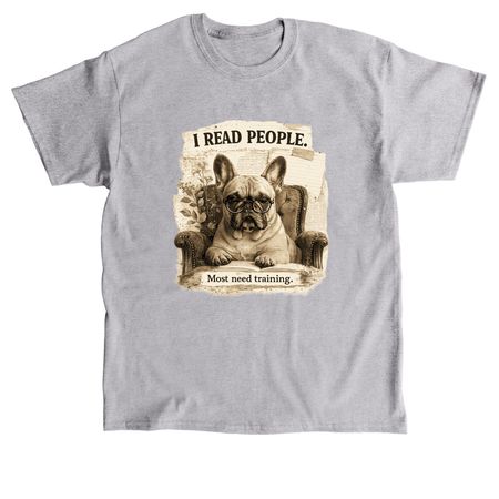 Frenchie Humor, a Sport Grey Classic Unisex Tee