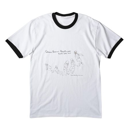 DanceBARN 2026, a White/ Jet Black Cotton Ringer Tee