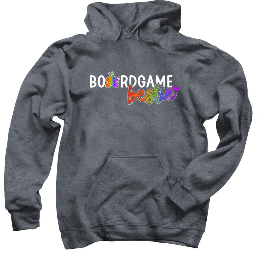 Tani Original: Boardgame Besties (rb hoodie), a Dark Heather Pullover Hoodie