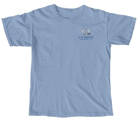 C.P. Smith Landscape Merch!&nbsp;, a Washed Denim Comfort Colors Unisex Tee