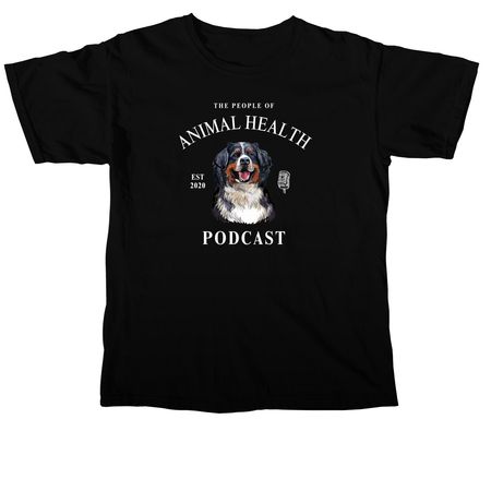 The People of Animal Health Podcast Apparel, a Black Comfort Colors Unisex Tee