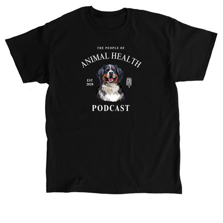 The People of Animal Health Podcast Apparel, a Black Classic Unisex Tee