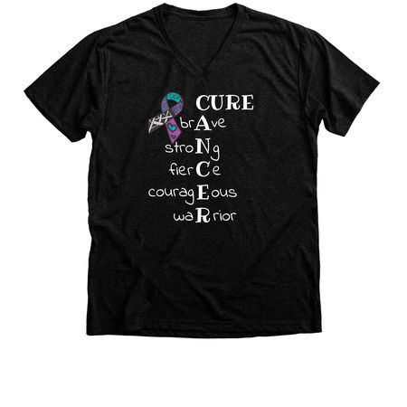 Brave Like Cloe 2026, a Black Heather Premium V-Neck Tee