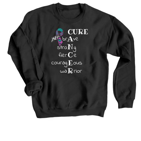 Brave Like Cloe 2026, a Black Crewneck Sweatshirt