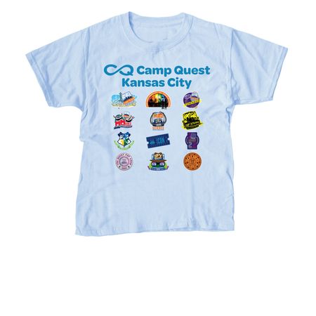 CQKC Through the Years - Youth, a Light Blue Youth Unisex Tee
