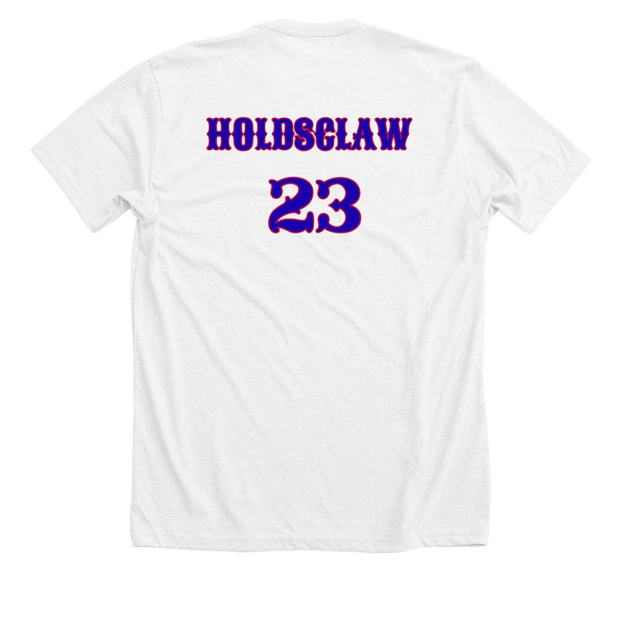 Hall of Fame, a Solid White Blend Premium Unisex Tee (back-view)