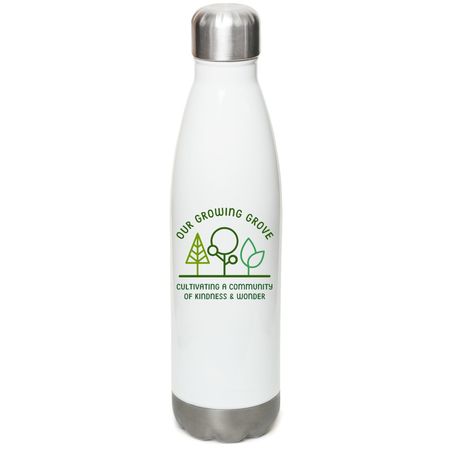 OGG Waterbottle, a White Stainless Steel Water Bottle