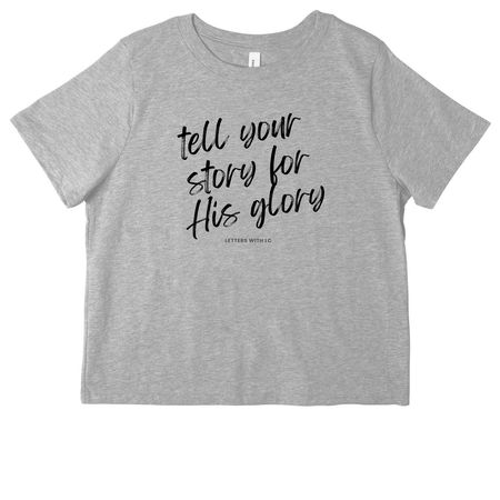 Tell your story, a Athletic Heather Women's Heavyweight Tee