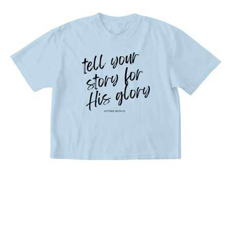 Tell your story, a Chambray Comfort Colors Boxy Tee