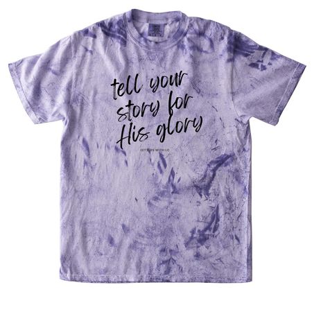 Tell your story, a Amethyst Comfort Colors Colorblast Tee