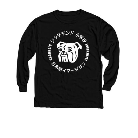 Richmond Bulldog Youth Gear&nbsp;, a Black Youth Long Sleeve Tee