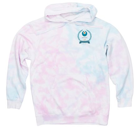 WINGS Adult Field Trip Hoodie (No QR Code), a Cotton Candy Tie Dye Pullover Hoodie