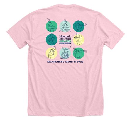 Limited Edition: In Motion Awareness Shirt, a Heather Pink Premium Unisex Tee (back-view)