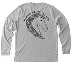 250 Years of Freedom (Light Colors), a Athletic Heather Premium Long Sleeve Tee (back-view)