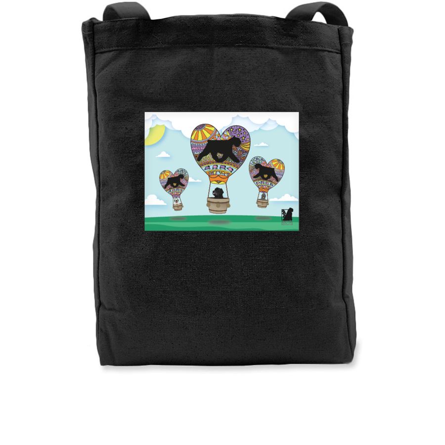 Bouvier Health Foundation, a Black Recycled Cotton Tote Bag