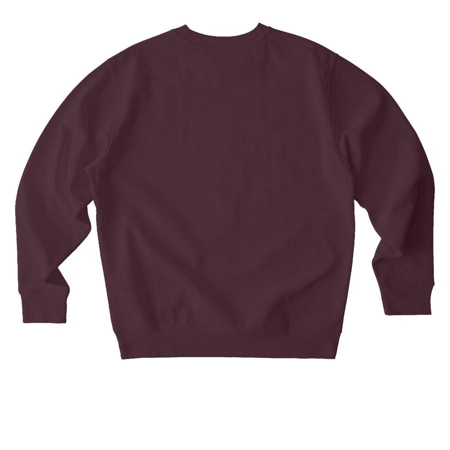 The Hockey Skater Tarot, a Red Brown Stanley/Stella Unisex Changer 2.0 Crewneck Sweatshirt (back-view)