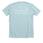 Root & Bloom Co.&nbsp;, a Heather Ice Blue Premium Unisex Tee (back-view)