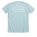 Root & Bloom Co.&nbsp;, a Heather Ice Blue Premium Unisex Tee (back-view)