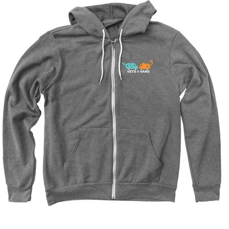 Pride, a Deep Heather Zip Up Hoodie