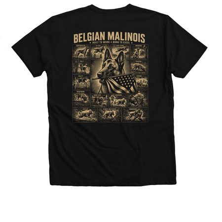 Malinois Do It All, a Solid Black Blend Premium V-Neck Tee