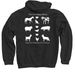Happy Heart-Happy Home Farm, a Black Pullover Hoodie (back-view)