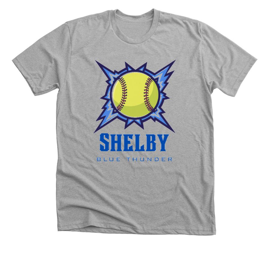 Shelby Blue Thunder, a Athletic Heather Premium Unisex Tee