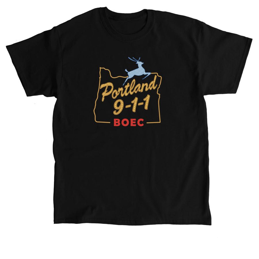 911 STAG, a Black Classic Unisex Tee