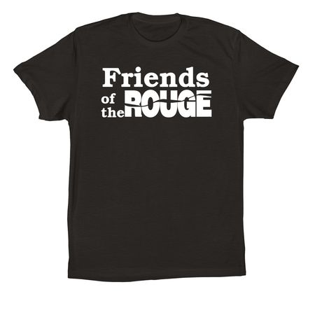 FOTR Watershed Map - White Logo, a Black Premium Cotton Tee