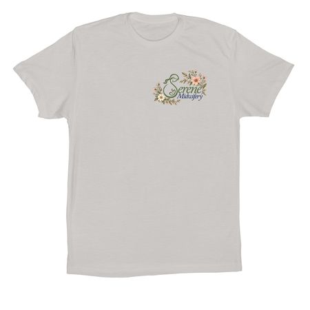 Serene Midwifery Merch, a Solid Athletic Grey Premium Cotton Tee