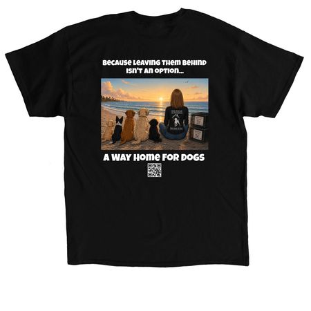 We don't leave them behind, a Black Classic Unisex Tee