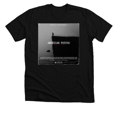 American Psycho Album Cover, a Solid Black Blend Premium Unisex Tee