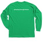 Petal It Forward, a Irish Green Classic Long Sleeve Tee (back-view)