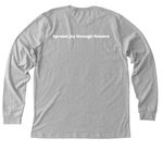 Petal It Forward, a Athletic Heather Premium Long Sleeve Tee (back-view)