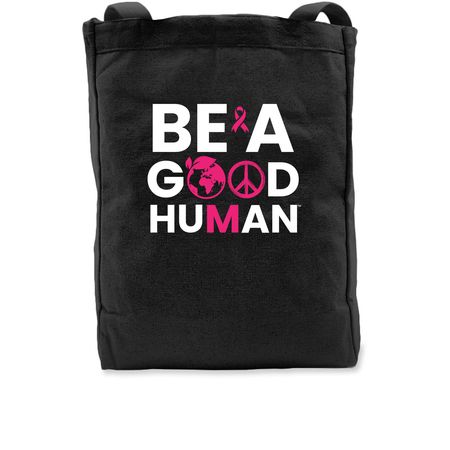 BAGH Extra Pink! Totes, a Black Recycled Cotton Tote Bag