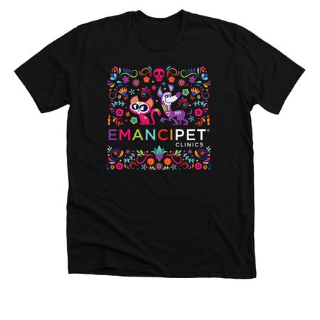 D?a de los Muertos, a Solid Black Blend Premium Unisex Tee