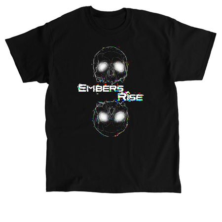 Glitch Skull, a Black Classic Unisex Tee