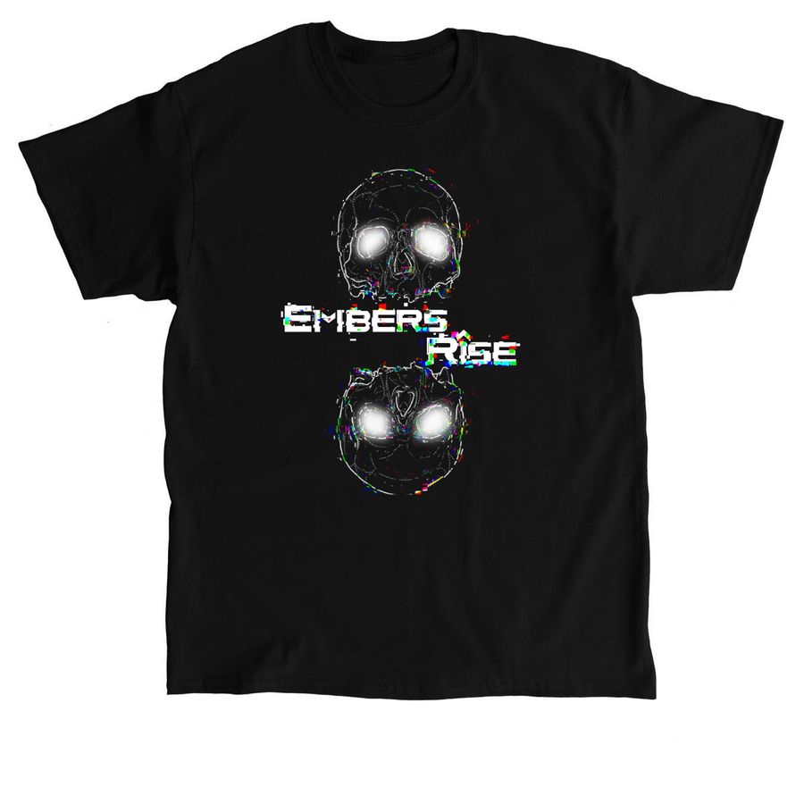 Glitch Skull, a Black Classic Unisex Tee