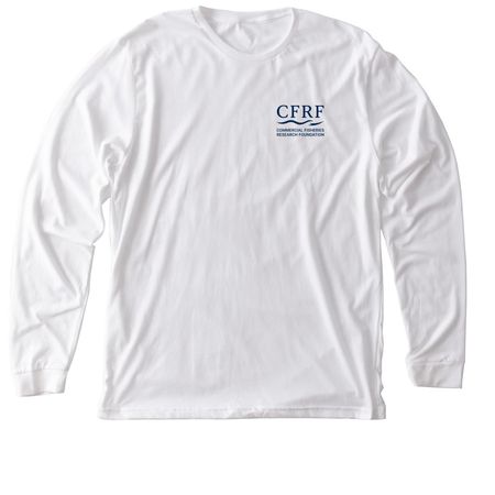 CFRF Blue Wave Merch, a Solid White Blend Premium Long Sleeve Tee