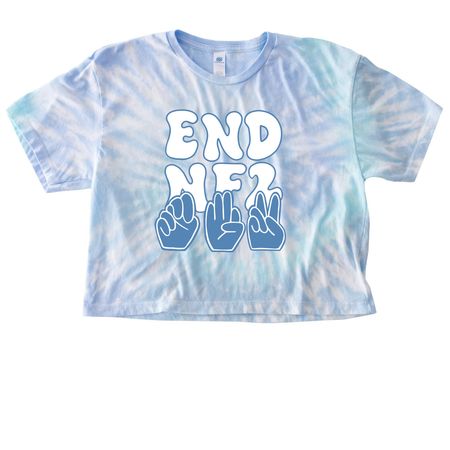 Cropped END NF2, a Lagoon Women's Tie Dye Cropped Tee