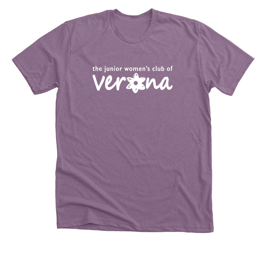 Verona Juniors Classics -Retired member shirt, a Heather Purple Premium Unisex Tee