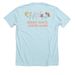 CCBD, a Heather Ice Blue Premium Unisex Tee (back-view)