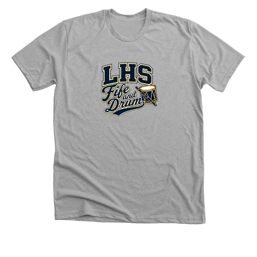 LHS Fife and Drum, a Athletic Heather Premium Unisex Tee