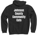 JCCC Pride 2023, a Black Pullover Hoodie (back-view)