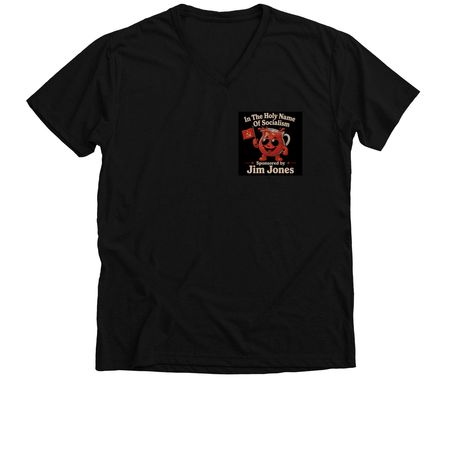 Comrade Kool-Aid, a Solid Black Blend Premium V-Neck Tee