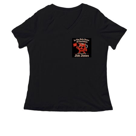Comrade Kool-Aid, a Black Women's Relaxed V-Neck Tee