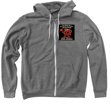 Comrade Kool-Aid, a Deep Heather Zip Up Hoodie